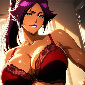RED LINGERIE - 四楓院 夜一 - preview