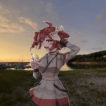 テトさんとの海辺散歩