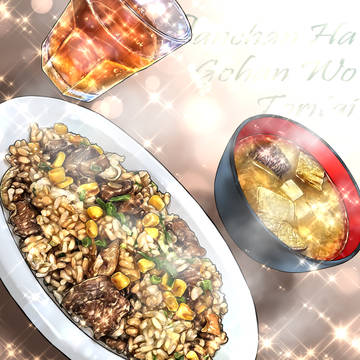 ビーフガーリックライス
