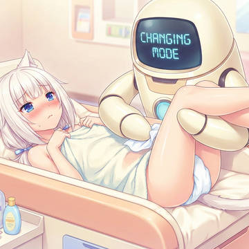 Robot diaper change