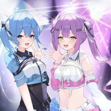 推し色に染まれ！🩵💜