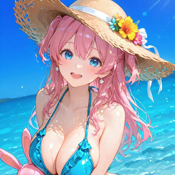 夏の海、一緒に来てくれた？💕Did you come to
