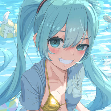 ゴールデンビキニ　初音ミクさん