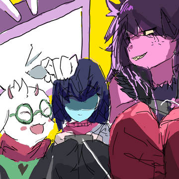 ゲーム中の３人