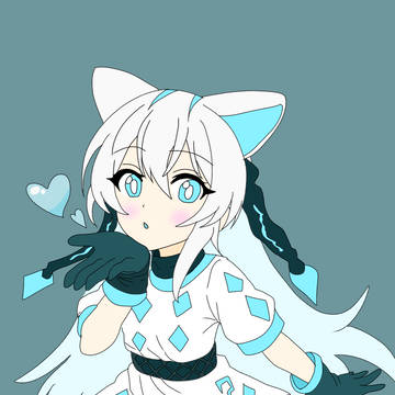 投げキッスパオジアン(擬人化)