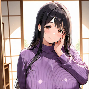 黒髪ロングのふっくら奥さん11
