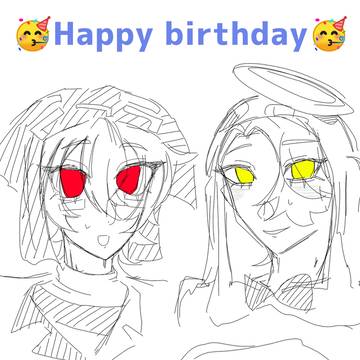 一日遅れおめでとうbirthday ※微自デザ有