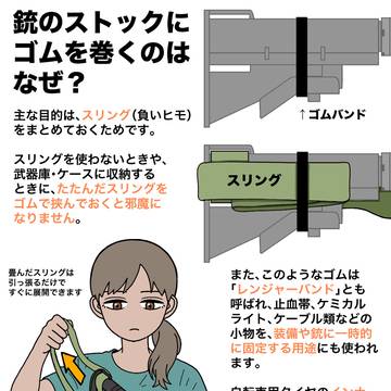 銃のストックにゴムを巻くのはなぜ
