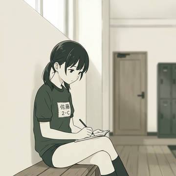 体操服の女子／無題
