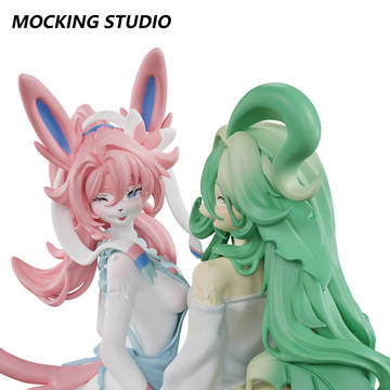 Sylveon&Leafeon (3D)