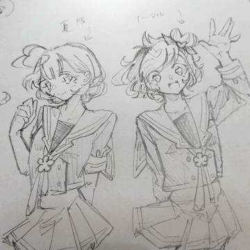 オリキャラ女の子＋制服