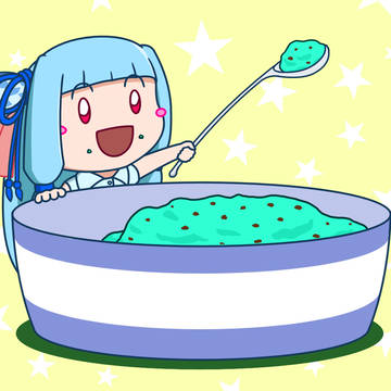 葵ちゃんとチョコミントアイス