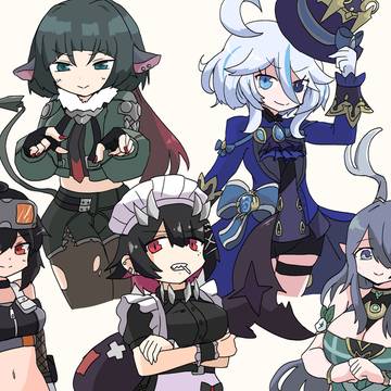 原神・ゼンゼロ リクエスト絵