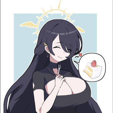 ケーキもぐもぐヒナタちゃん