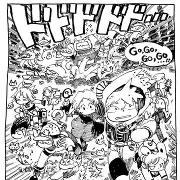 【ペン画ごちゃ絵】もりのなかまたち(?)