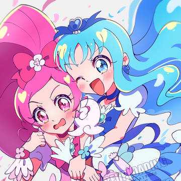 キュアブロッサム&キュアマリン