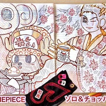 素敵な喫茶店の交流帳に描きし、わたし風ロロノア・ゾロ