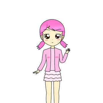 ピンクの子