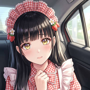 緋苺綺羅の侍女帽