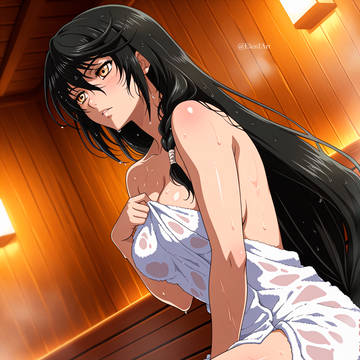 Velvet in sauna
