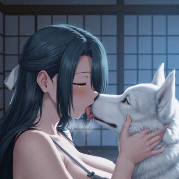 Fubuki_azuma x dog