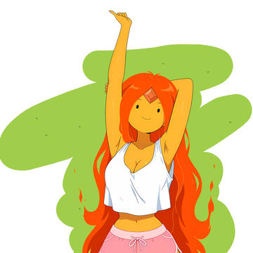 Marceline and flame