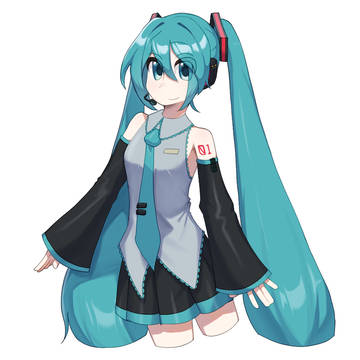 ミクさん描いてみた