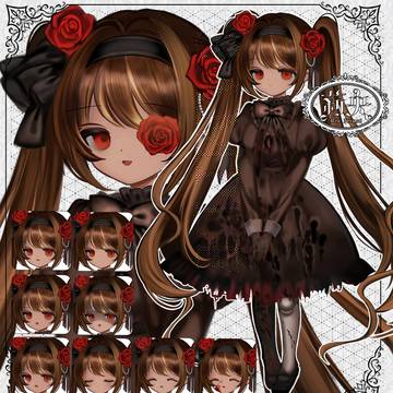 【SKIMA】不穏なゴスロリの女の子【立ち絵販売】