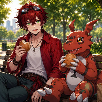 OCs and their Digimon partners 1