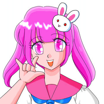 ピンクのバニー