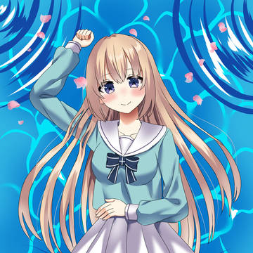 水面と少女