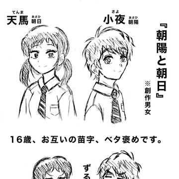 【一次創作】朝陽と朝日