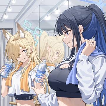 練習着のサオリとカンナ