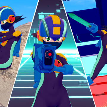 【キャラ配布】ロックマン.EXE(＋バトルチップ3種)