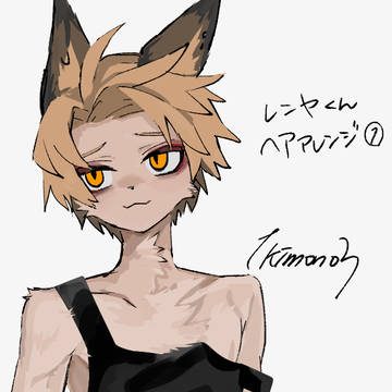 ケモお兄ちゃん(レンヤくん)ヘアアレンジの回
