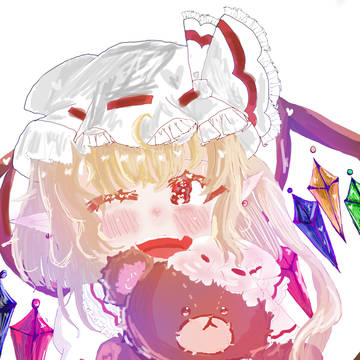 くまちゃん抱っこしたフランちゃん❤️