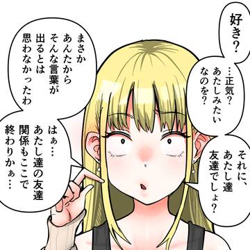目つきの悪い腐れ縁の女友達に告白したら友情が終わった