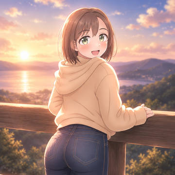 ねぇみて！きれいな景色だよ。