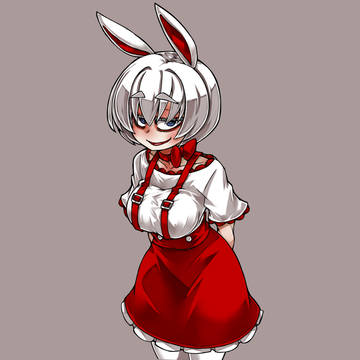 ステレオタイプなイメージのウサギの娘。