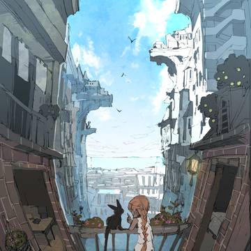 遠くに見える海もむなしい