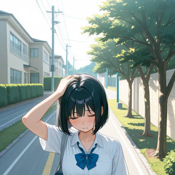 二日酔いになりながらの登校