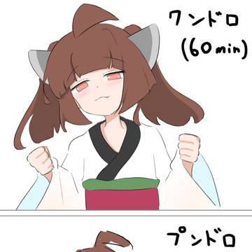 ワンドロきりたんとプンドロきりたん