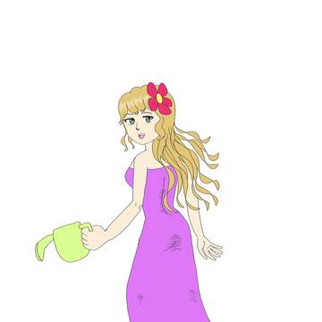 水やりガール