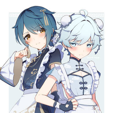 ※女装※ 親友のチャイナメイド姿♡