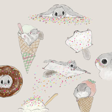 モモンガ×カラースプレー 🍦🍨