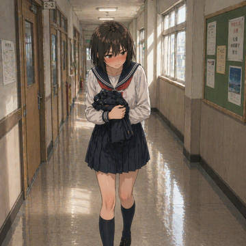 女装制服で廊下に出るしかなかった
