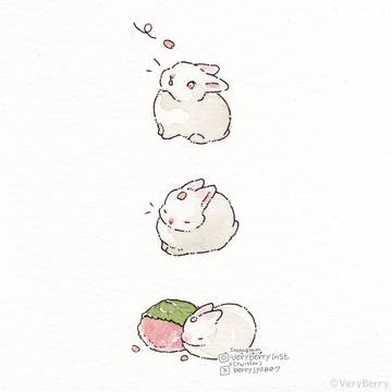 📖うさぎさんの3コマ漫画 No.1~No.27