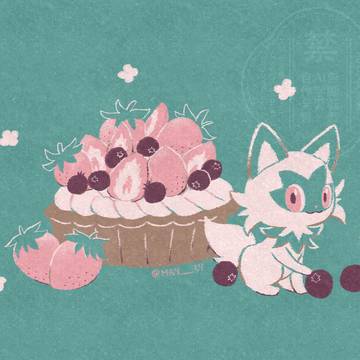 ニャオハ×イチゴタルト