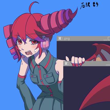 テトロドトキシンのテトを描きました!