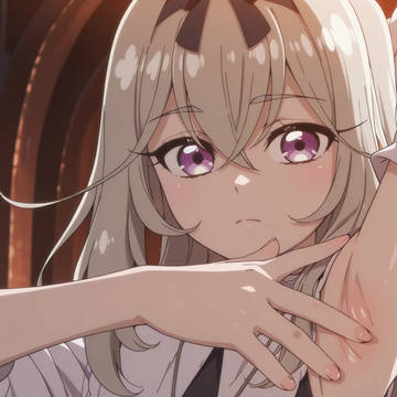 腋を見せてくれる森亜るるかさん